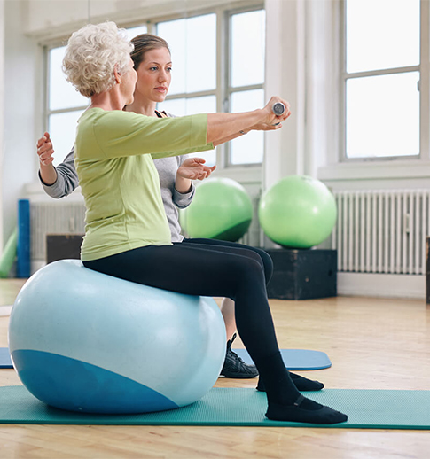 woman exercising